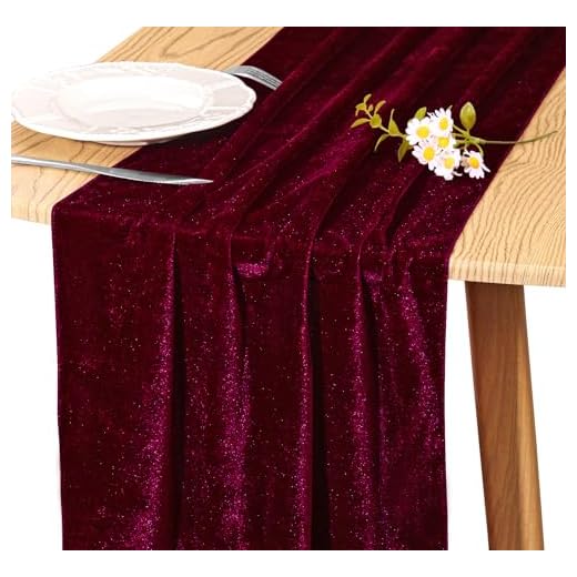 29+ Enchanting Dark Fall Wedding Ideas You’ll Love 2 JALANCY Velvet Table Runner 20 x 120 Inches 10ft Luxurious Thick Soft Velvet Christmas Thanksgiving Wedding Reception Table Runner for Party Reception Decorations(Burgundy, 1 Pack)