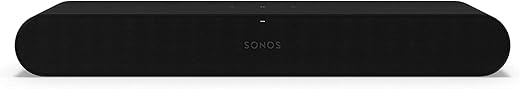 Sonos Ray – Small Soundbar for TV with Bluetooth, WiFi, Apple Airplay, Spotify Connect (Black)