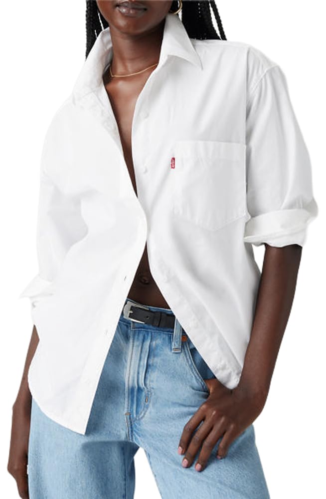 Levi's Harlie New Bf Shirt Bright White, Bright White, XL
