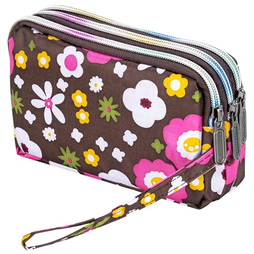 Image of BIAOTIE Large Capacity Wristlet Wallet - Women Printed Nylon Waterproof Handbag Clutch Purse