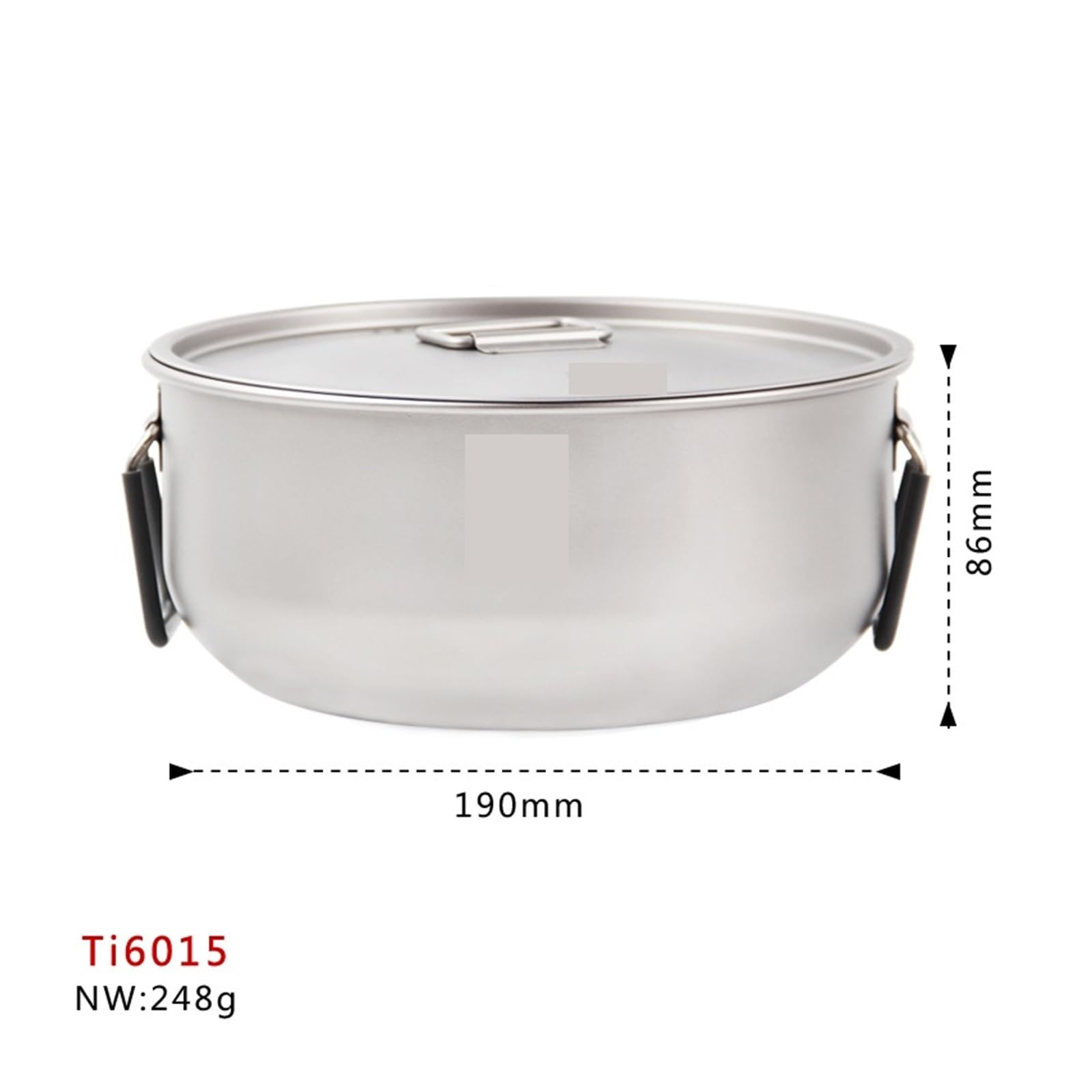 Generico Compatibile con pentole, Portatili ultraleggere appese, Picnic in Campeggio all'aperto, zuppa da 1,8 Litri