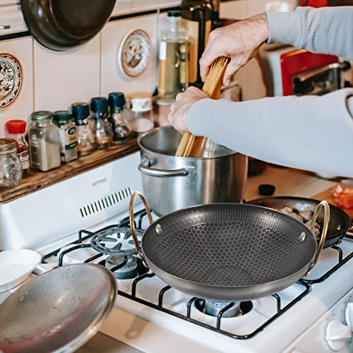 HEMOTON 1 Unidade Panela De Frutos Do Mar Panela De Paella Antiaderente Panela De Paella Com Alça Du