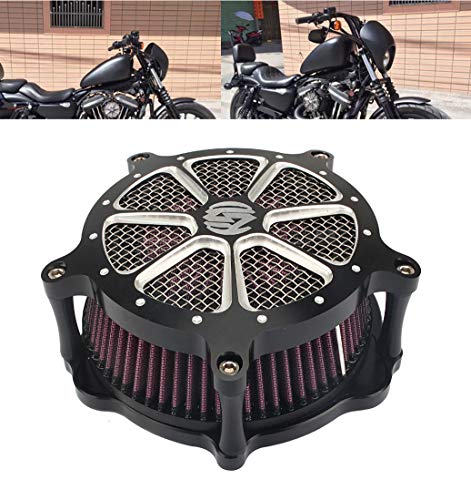Filtre purificateur d'air pour moto coupe profonde filtre à air large grand Harley FLHR FLHT FLHX 2008-2015 XL883 1200 48 Cover