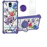 Aroepurt Hülle Für BLAUPUNKT SM05 SM 05 hülle Kompatibel mit BLAUPUNKT SM05 SM 05 Hülle Hülle Handyhülle Schutzhülle Cover [Mit 9H Festigkeit HD Schutzfolie] PC + Silikon Ständer IMDZ-HUA2