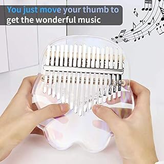 BIENKA Kalimba Pouce Piano 17 Touches Kalimba Piano Acrylique Transparent Kalimba Instrument de Musique for Cadeau d… – Image 5