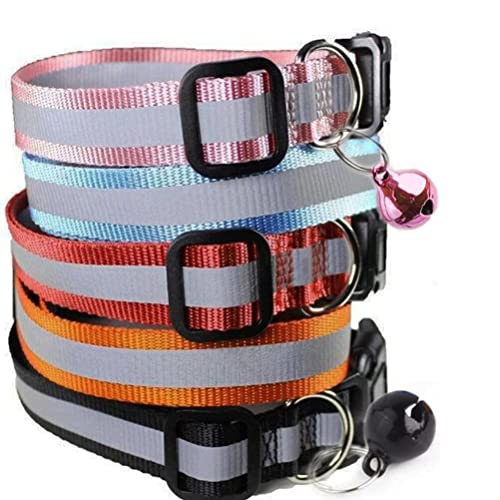 Katzenhalsband von Maiyaduo mit Glocke und reflektierenden Elementen
