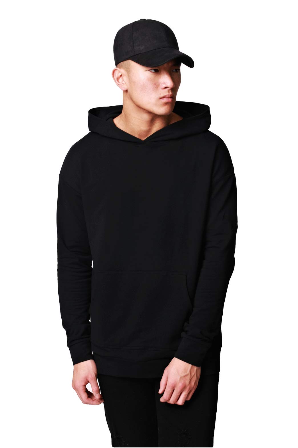 veirdo Men's Regular Fit Cotton Sweatshirt Hoodie - Black-picture-38
