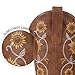 Bybmorto Tan Cowboy Boots for Women - Mid Calf Western Sunflower Cowgirl Boots with Floral Embroidery, Square Toe Stitched Pull On Retro Design, for Country Idyll, Concerts and More Size 7.5