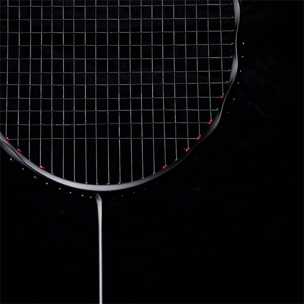 Twisted Badminton Racket Broken Wind Low Wind Resistance -light 5u Full Carbon Offensive Racket(B)