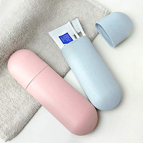 Soporte para cepillo de dientes, estuche portátil para cosméticos, organizador de baño para cepillo de dientes eléctrico, organizador de viaje (1 unidad) (rosa)