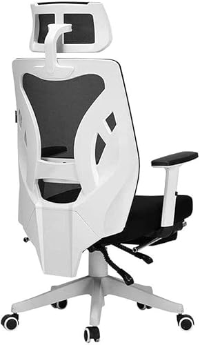 Silla ergonómica de malla ejecutiva de respaldo alto, con soporte lumbar ajustable, reposacabezas y reposabrazos