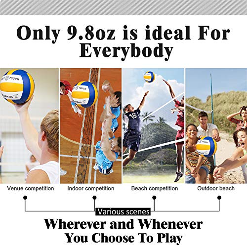 Beach Volleyball Soft Touch Volleyball for Outdoor/Indoor Game Balls Official Size 5