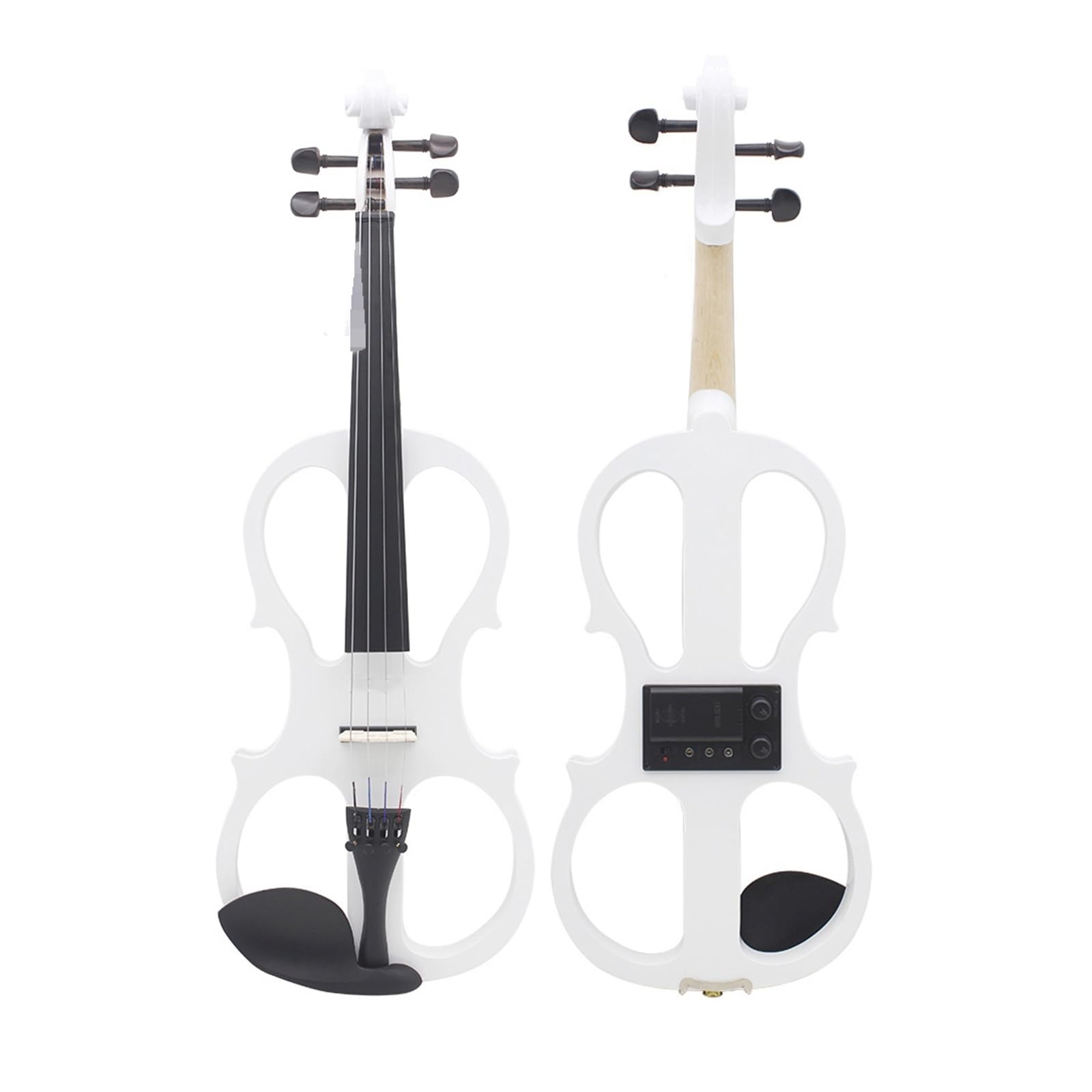 Anfänger Geige 4/4 Elektrische Violine Stumm Ahorn Körper Elektrische Violine Mit Bogen Fall Kopfhörer Anschluss Kabel Violine Teile Zubehör
