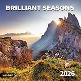 2026 Wall Calendar,Calendar 2026, January 2026 - December 2026, Wall Calendar Brilliant Seasons, 12