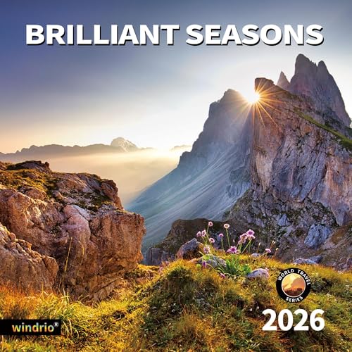 2026 Wall Calendar,Calendar 2026, January 2026 - December 2026, Wall Calendar Brilliant Seasons, 12