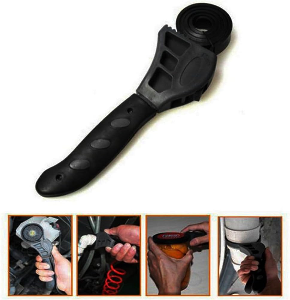 Oil filter puller Strap SpannerChain Oil Filter Cartridge Disassembly Tool oil filter wrench Adjustable Strap Opener