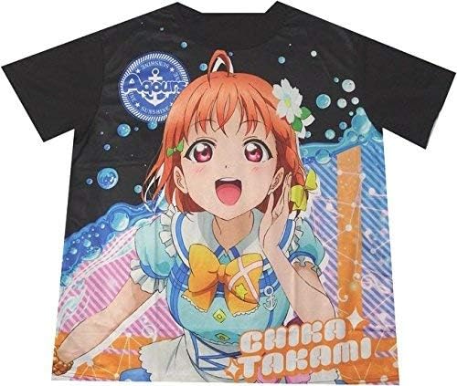 Amazon ラブライブ サンシャイン Aqours ブラックtシャツ Lサイズ 君のこころは輝いているかい 高海千歌 アニメ 萌えグッズ 通販