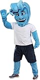 Eamior The Wave of the Sea Mascot Costume Adult Size for Men & Women with Built-in Fan Inside the Head