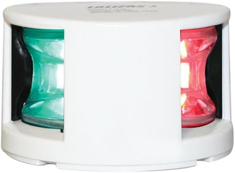 Lalizas FOS LED Bi-Color Light Deck Mount with White Housing, 12"