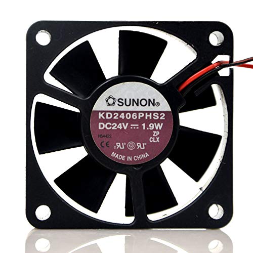 KD2406PHS2 24V 1.9W 6015 Double Ball Ultra Quiet Inverter Fan