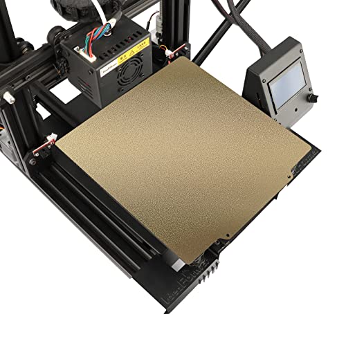 Image of Double Sided Textured PEI Sheet Bed 310x310mm, Flexible PEI Spring Steel Build Plate for CR-10, Artillery SW-X1 /X2, Anet A8 Plus