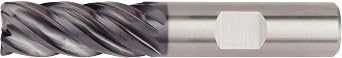 WIDIA 6513589 Series 5V0C VariMill II Inch End Mill 0.2500 Inch Dia, 1.1250 Inch Max Depth, 3.0000" Length, Straight Shank Cylindrical Carbide AlTiN 5 Flutes 5V1C07002BT