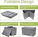 YOLOXO Toy Box Chest, Collapsible Sturdy Storage Bins with Lids, Extra Large Kids Toy Storage Organizer Boxes Bins Baskets for Kids, Boys, Girls, Nursery Room, Playroom, Closet (Linen Gray)