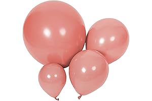 100 PCS Pink Retro Balloons Set