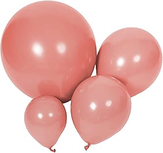 100pcs Dusty Pink Balloons 18 inch +12 inch +10 inch +5 inch Different Sizes Latex Party Rose Pink Balloon for Girl Baby Shower Birthday Wedding Party Decorations