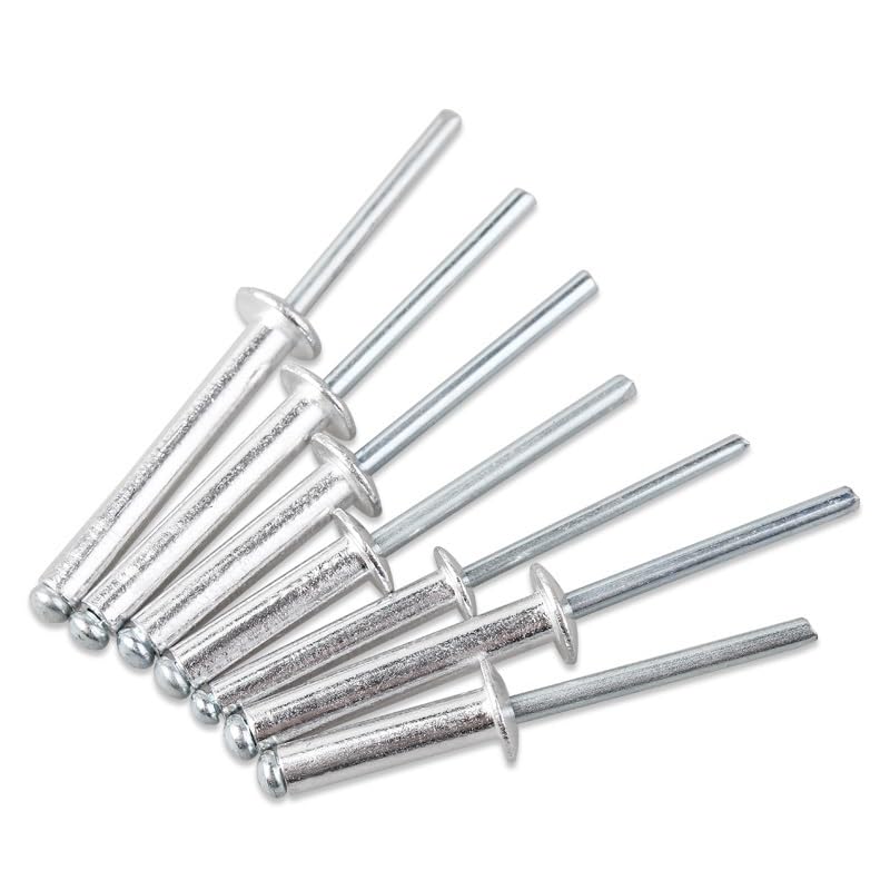 Rivets aveugles en aluminium, 100 pièces M2.4 M3.2 M4 M5 GB12618 tête de champignon en aluminium(M3.2x6mm)
