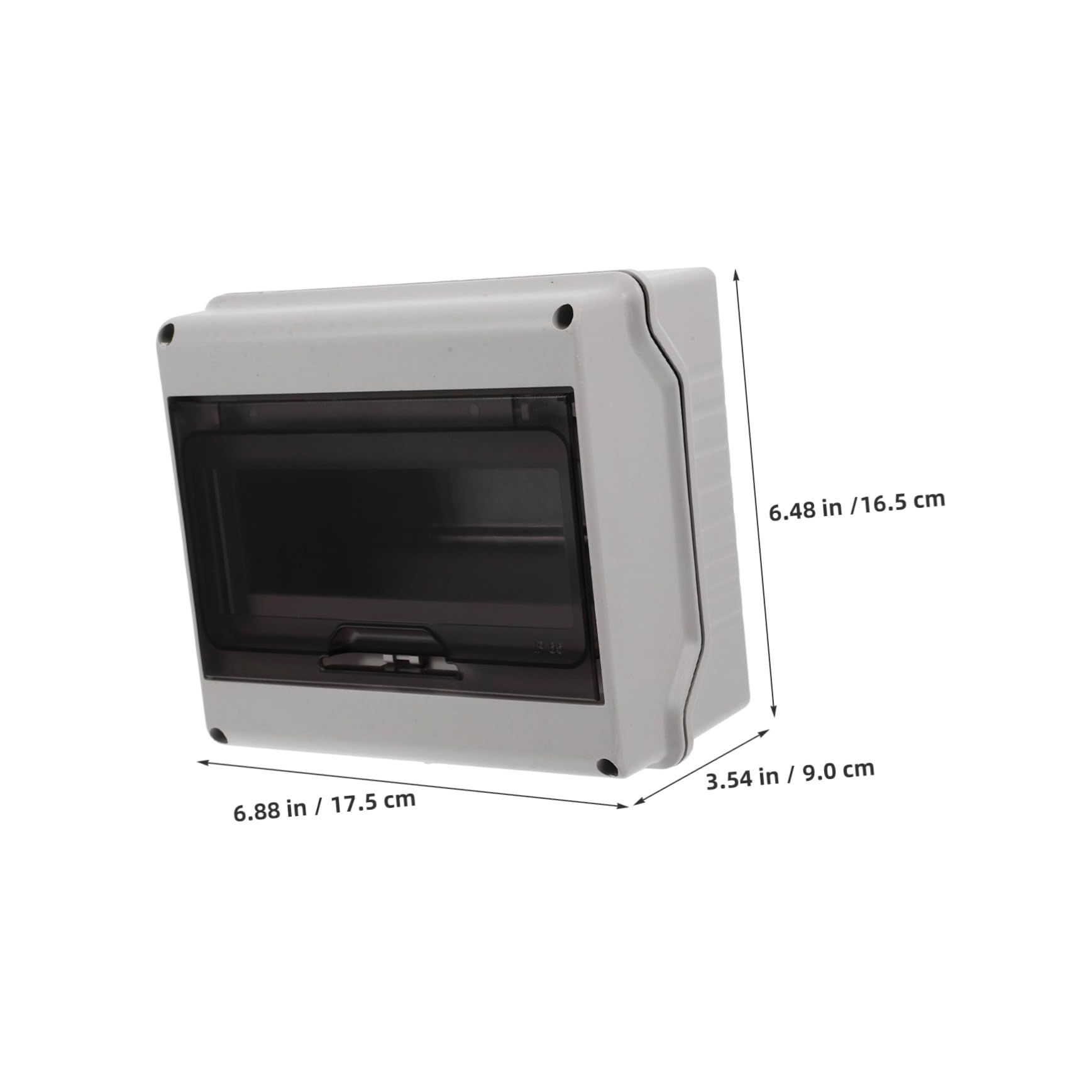 Operitacx 2pezzi Scatola Di Distribuzione Elettrica Esterna Vie Con Finestra Trasparente Guida Din Per Cablaggio Versatile Resistente Alle Intemperie Per Progetti Elettrici e Stazioni Di