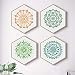 9 plantillas grandes de mandala, reutilizables para pintura de puntos, corte láser,...