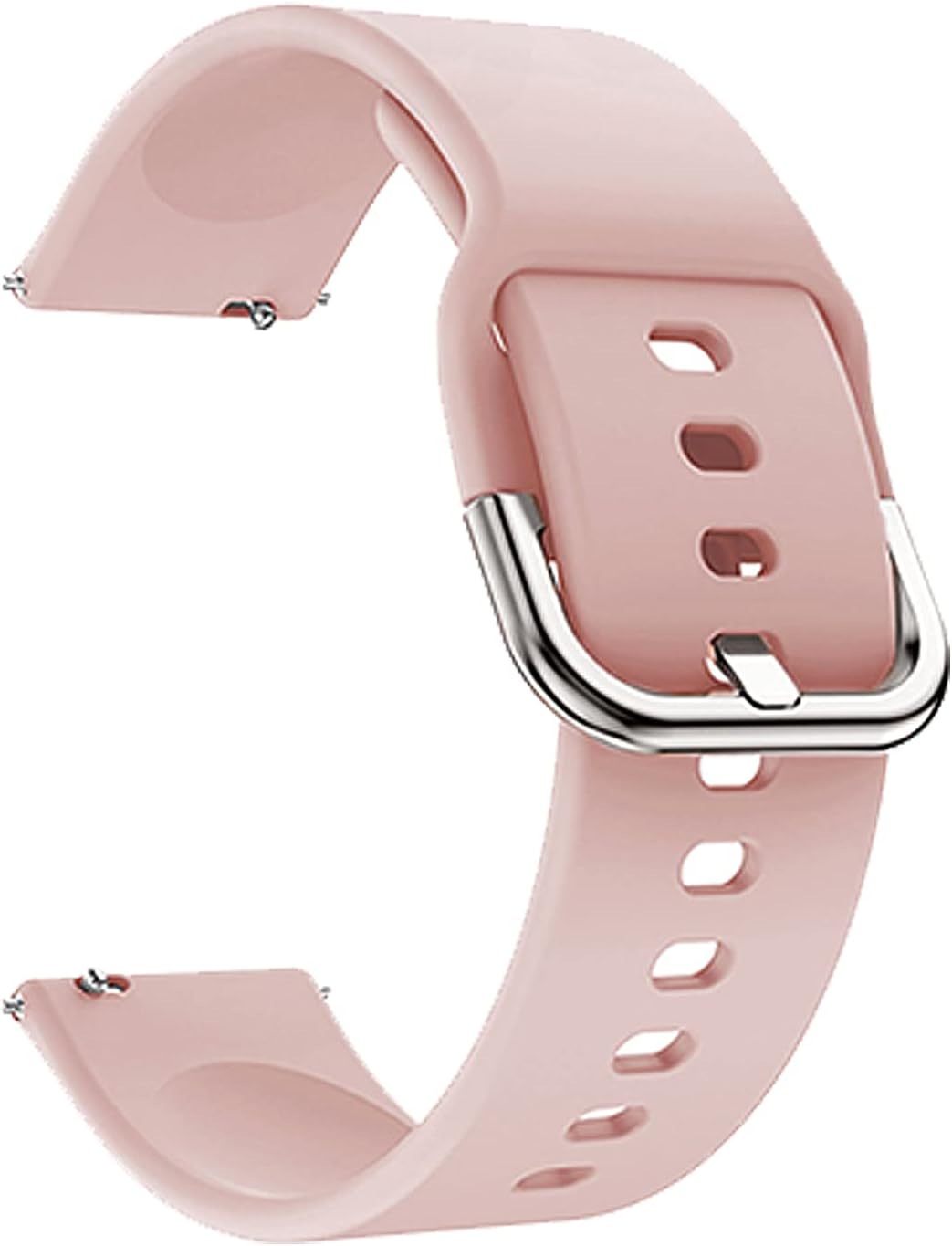 Watch Strap Silicone Belt 20mm Compatible with Maxima Max Pro X2 Smartwatch Sports Hook Band Creame Pink