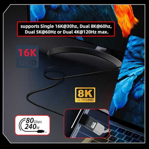 Adaptador USB 5.0 macho a hembra ángulo con 240W USB-C miniatura 7