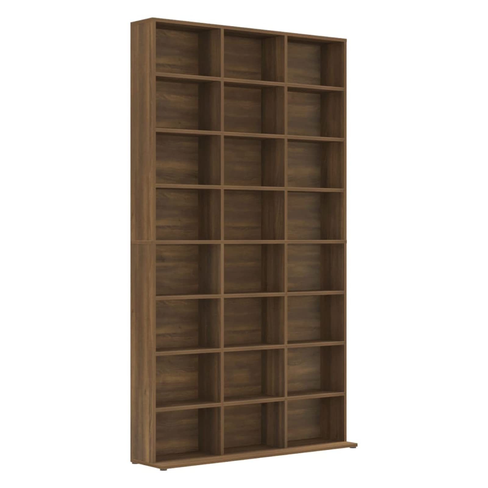 Mobile Porta CD Rovere Marrone 102x23x177,5cm Legno Multistrato,Scaffale Porta CD,DVD Archiviazione,Mobile Porta CD,Armadio Porta CD