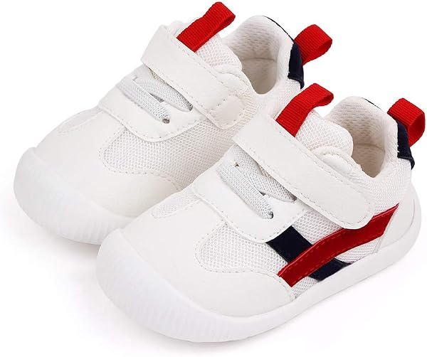 MK MATT KEELY Chaussure Bébé Fille Garçon Premier Pas Chaussons Marche Enfants Non-Slip Cuir Souple 0-4 Ans - 5