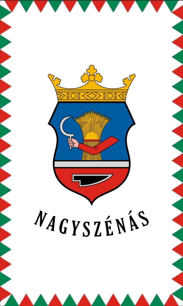 Drapeau de Nagyszénás grand format pour célébrations et événements
