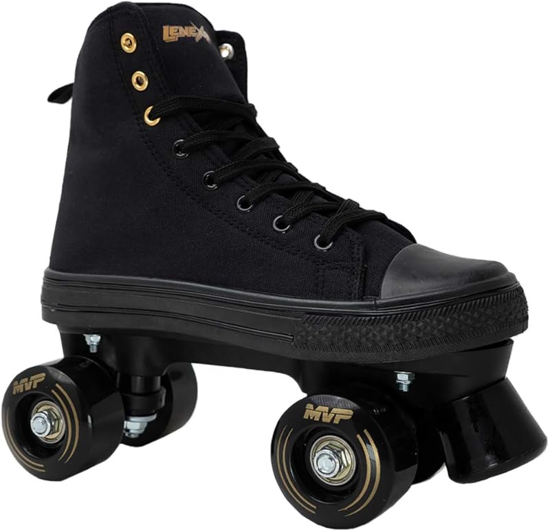 Patines de ruedas de caña alta MVP 2.0 - para hombres y mujeres - Uso en exteriores | Diseño estilo zapatilla, soporte completo para el tobillo, disponible en colores negro y rojo.