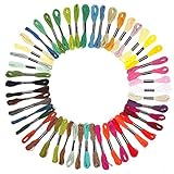 RayLineDo® Embroidery Thread 50 PCS Skeins Stranded Deal Embroidery Threads Embroidery Floss Threads