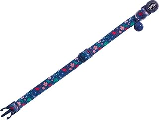 Nobby 88775 - Collar para Gatos, diseño de Flores, Color Azul Oscuro, 20 g