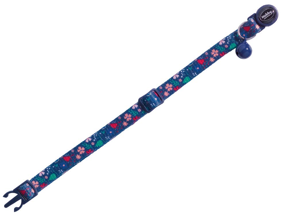 Nobby Cat Collar Flower Dark Blue