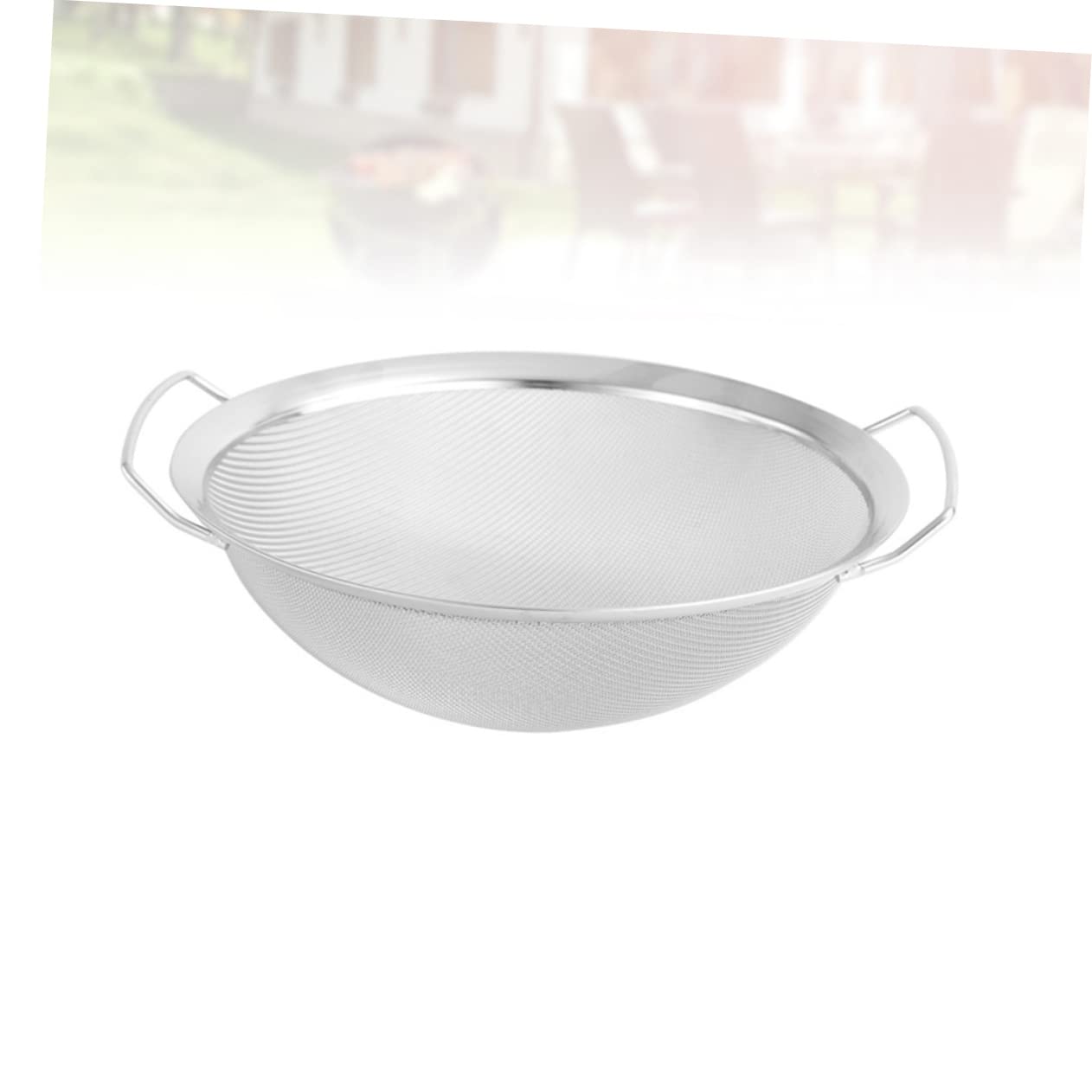 Ciieeo Colador Inoxidable Con Mango Filtro De Para Escurrir Verduras y Sifting De Arroz Diámetro Utensilio Multifuncional Para