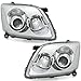 Produktbild AD Tuning DEPO Halogen Scheinwerfer Set Klarglas Chrom H1 H7 für elektr. LWR Links + recht