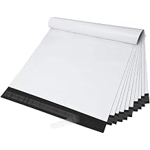 Fuxury 10x13 200 Pcs White Poly Mailers Shipping Envelopes, Self-Sealing Envelopes, Boutique Custom Bags, Enhanced Durability Multipurpose Envelope, Keep Items Safe & Protected