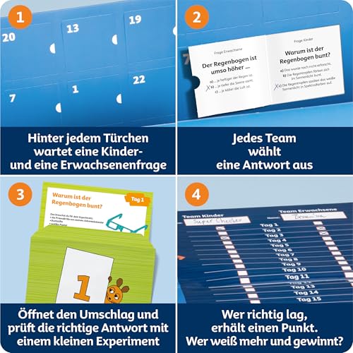 Die Maus Adventskalender Wer weiß mehr?: 24 Fragen & Antworten mit der Maus