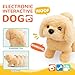 BELLOCHIDDO Dog Toys for Kids - Toddler Girls Toy Interactive Electric Walking Barking Puppy Wagging Tail, with Carrier and Pet Care Playset Accessories, Gifts for 2 3 4 5 6+ Year Old