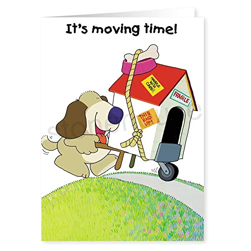 Stonehouse Collection | Personalized Funny New Address Cards | 24 Customized I've Moved | Moving Announcements | We've Moved Cards (Personalized Moving Time)