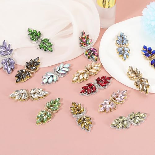 Patchs en strass faits main dorés pour sublimer une robe de mariée chic