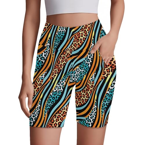 Pantalones cortos de gimnasio Amzbeauty opacos para yoga y ciclismo urbano en talla XL