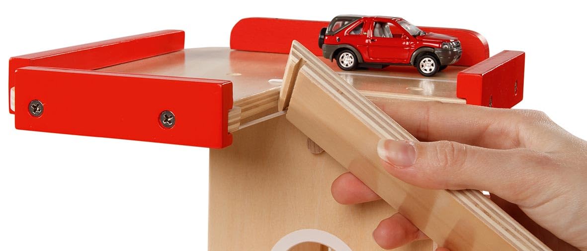 Goki 53821 - Parcheggio in Legno, 51,9 x 31,4 x 38,5 cm